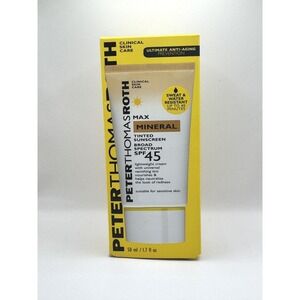 Peter Thomas Roth Max Mineral Tinted Sunscreen SPF 45 Lightweight Cream 1.7 oz